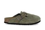 boston cuir velours taupe largeur etroite - Photo