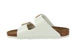 arizona birko flor big buckle patent white largeur etroite - Photo