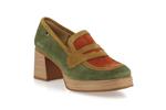 9440 velours vert orange camel - Photo