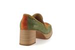 9440 velours vert orange camel - Photo