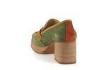 9440 velours vert orange camel - Photo