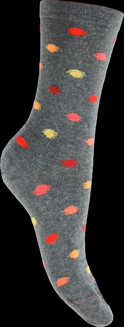 56810  gris 3100 mi chaussettes pois flou - Photo 1