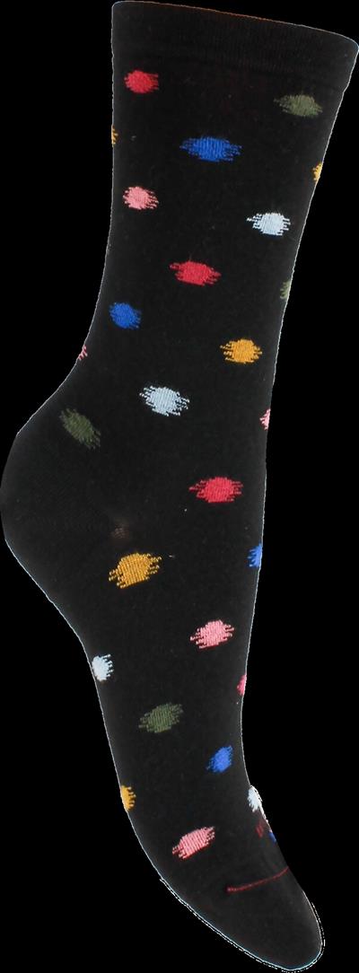 56810  noir 8000 mi chaussettes pois flou - Photo 1