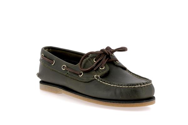 classic boat  olive full grain a4187 - Photo 1