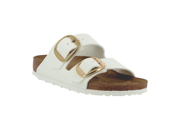 arizona birko flor big buckle patent white largeur etroite - Photo 1